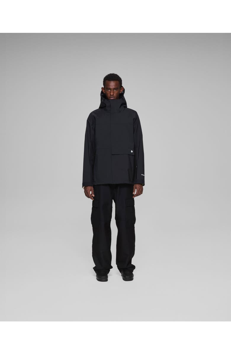 vowels Shell Jacket, Alternate, color, Black