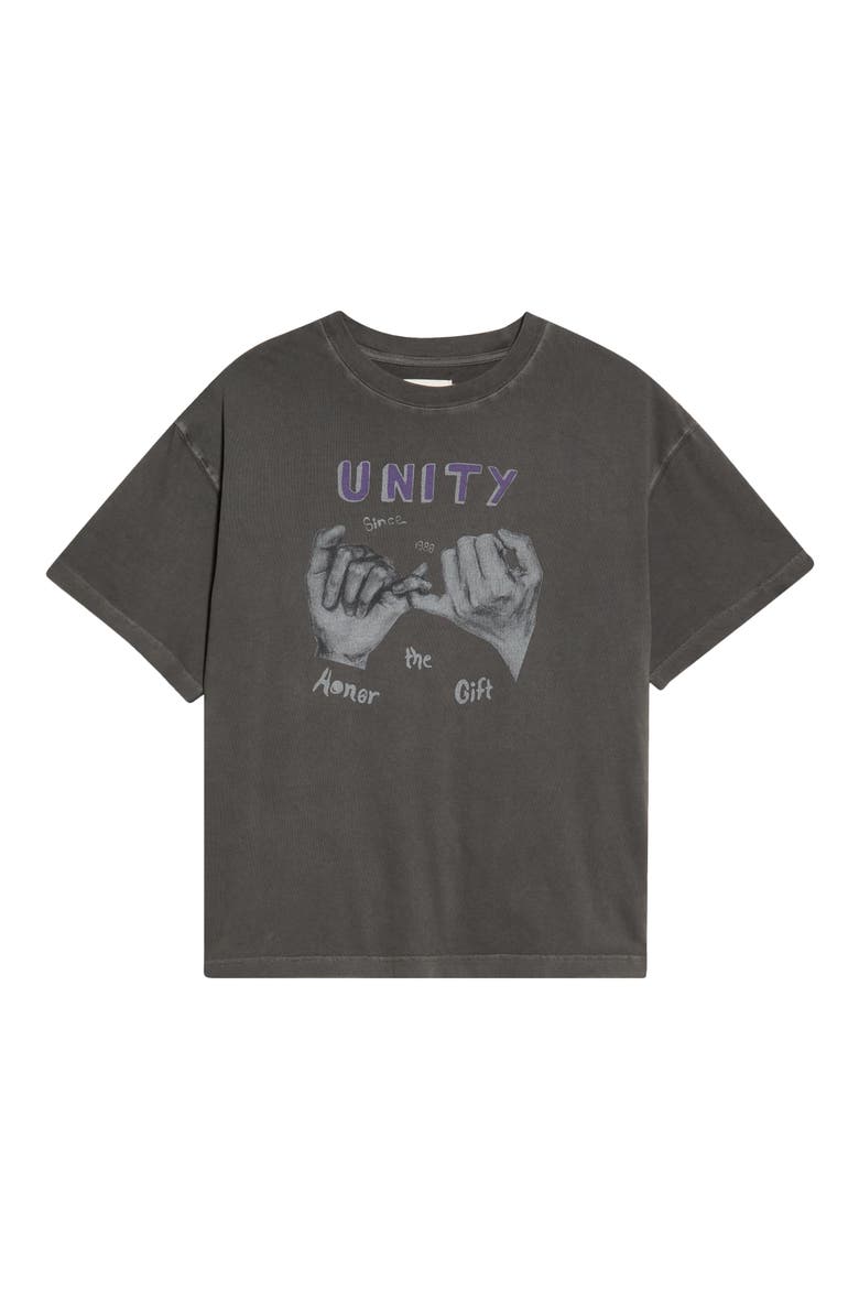 Unity Cotton Graphic T-Shirt, Main, color, VINTAGE BLACK