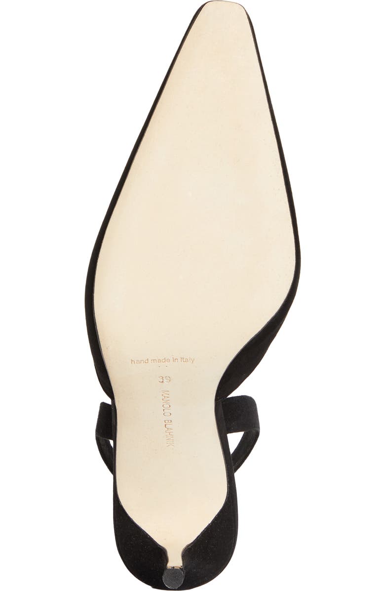 Manolo Blahnik Borelapla Slingback Pump, Alternate, color, Black