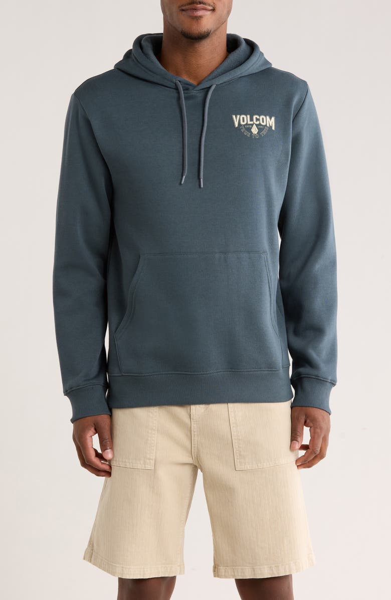 Volcom Airwalk Hoodie, Main, color, Dark Slate