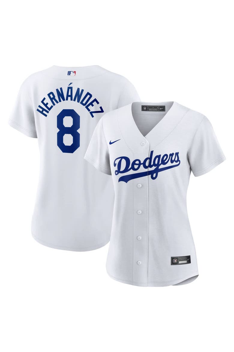 Women's Nike Enrique Hernández White Los Angeles Dodgers Home Replica Jersey, Main, color, White