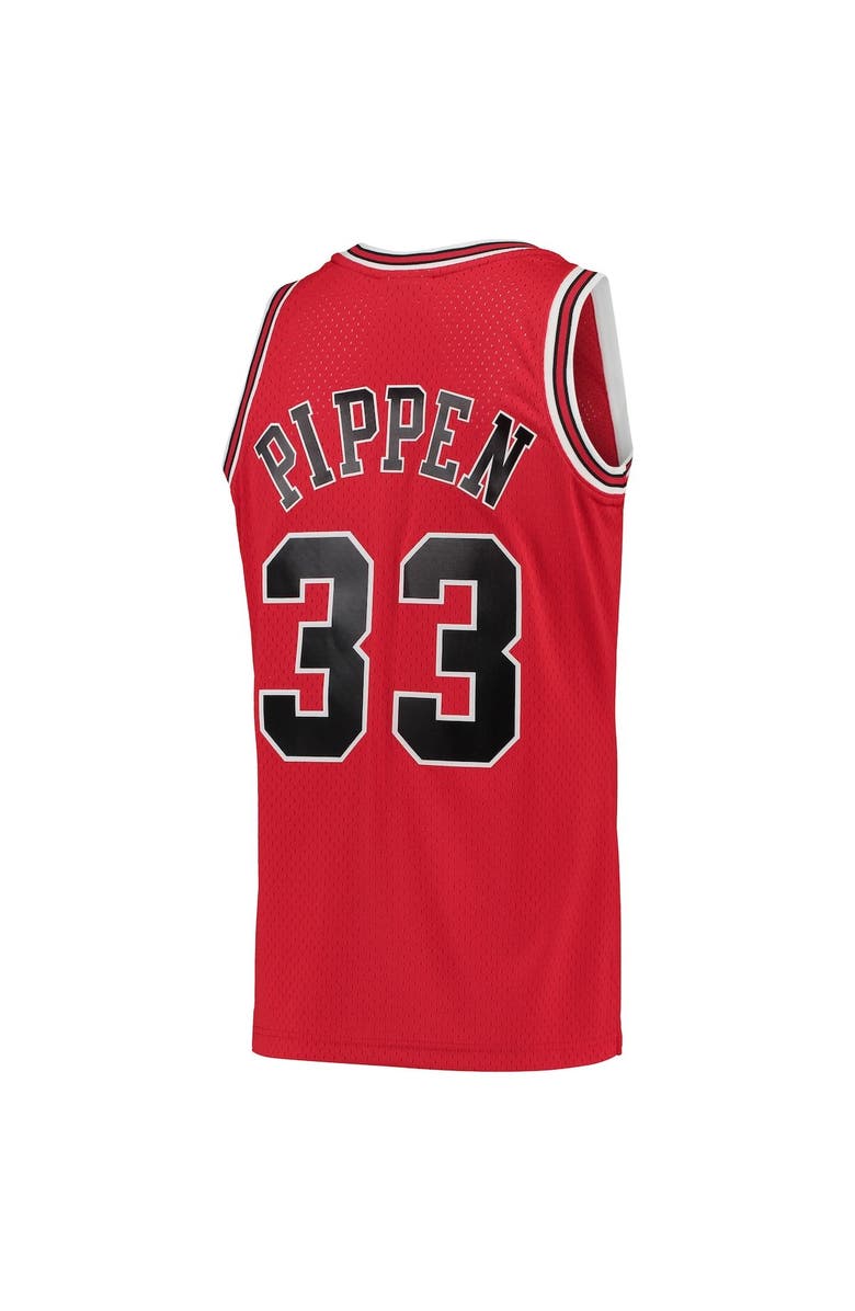 Mitchell & Ness Men's Mitchell & Ness Scottie Pippen Red Chicago Bulls Hardwood Classics 1997-98 Swingman Jersey, Alternate, color, Red