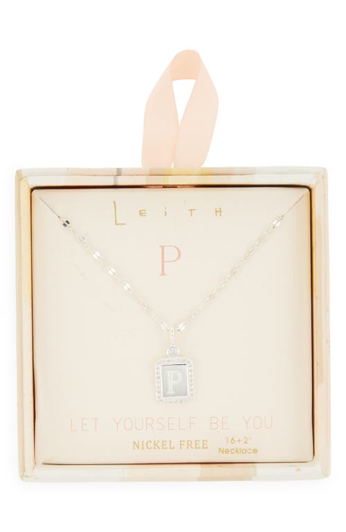 Leith Initial Pendant Necklace