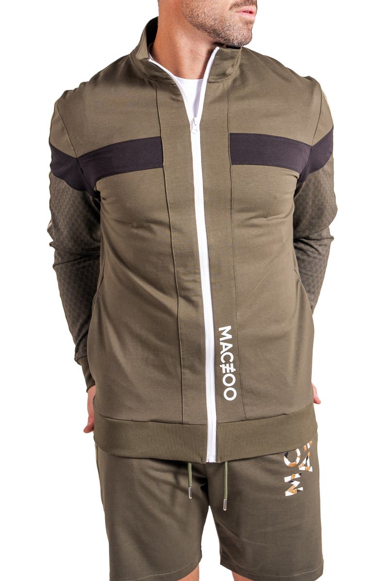 Maceoo Resistanceemb Green Full Zip Sweatshirt, Alternate, color,