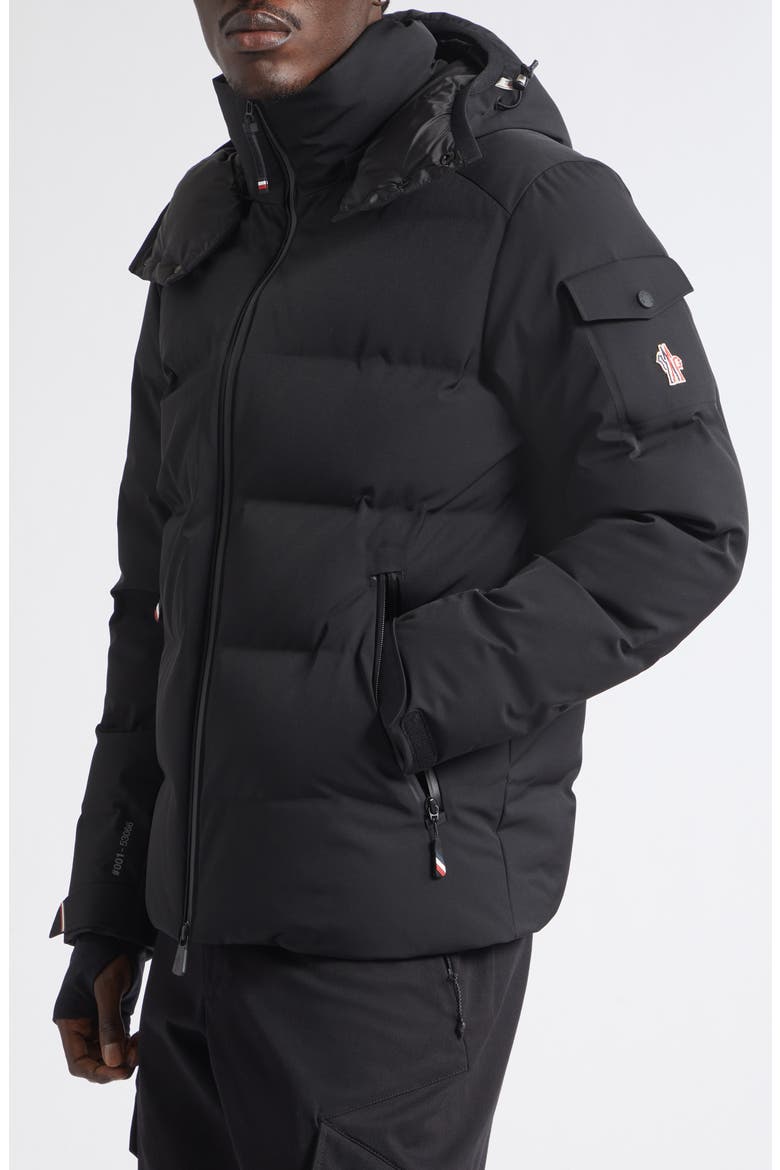 Montgetech Water Repellent Down Puffer Jacket, Alternate, color, BLACK