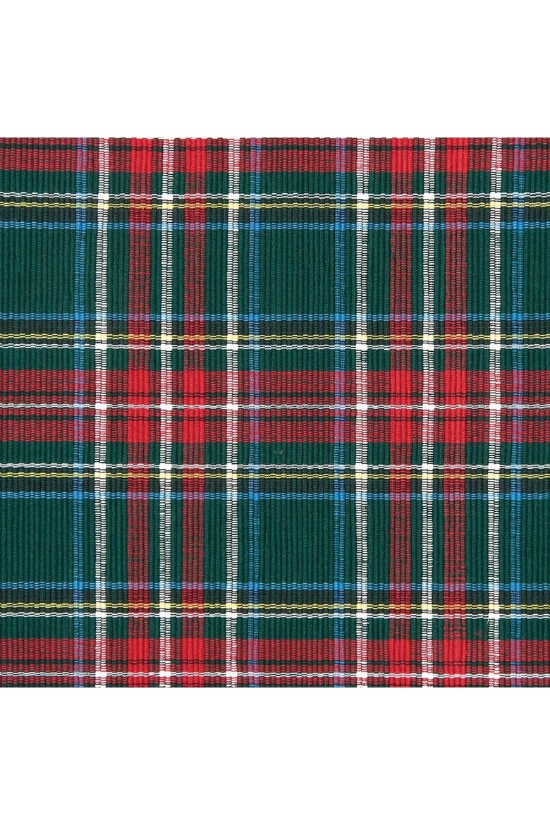 Weston Plaid Placemats Set 6, 13" x 19", Main, color, Red