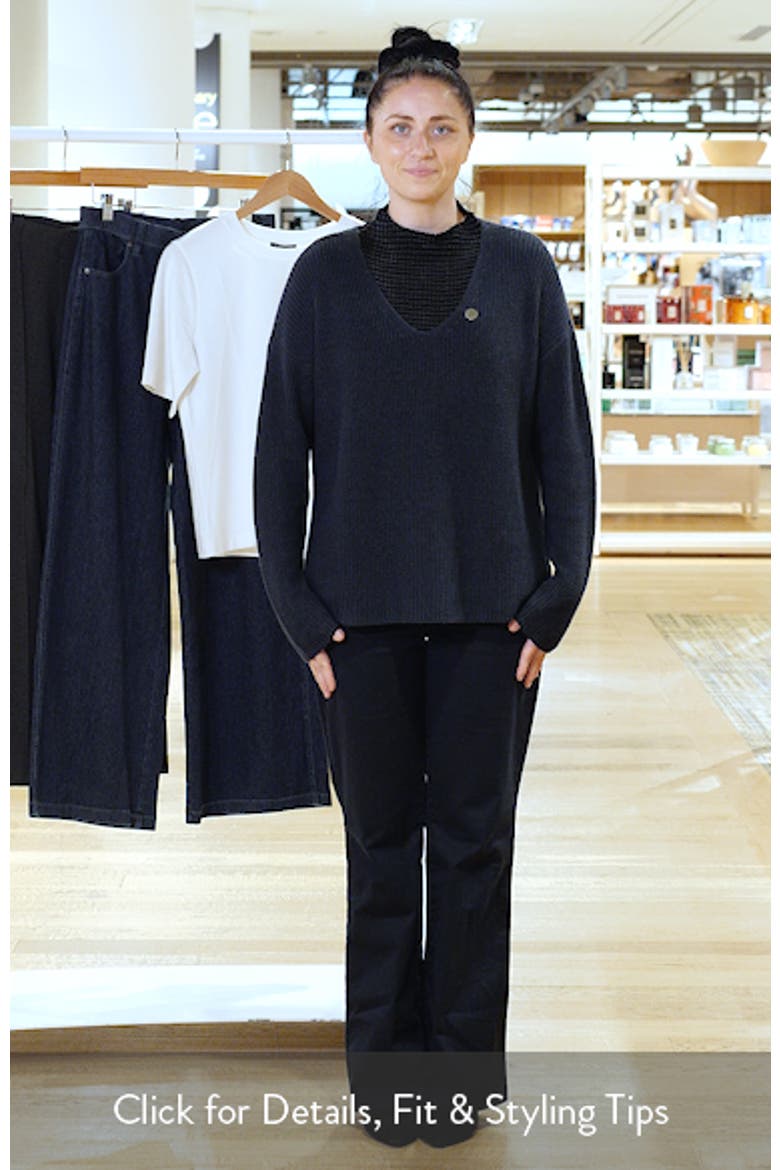 V-Neck Organic Cotton & Tencel Lyocell Sweater video