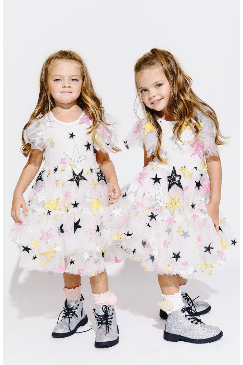 Super Star Party Dress, Alternate, color, White