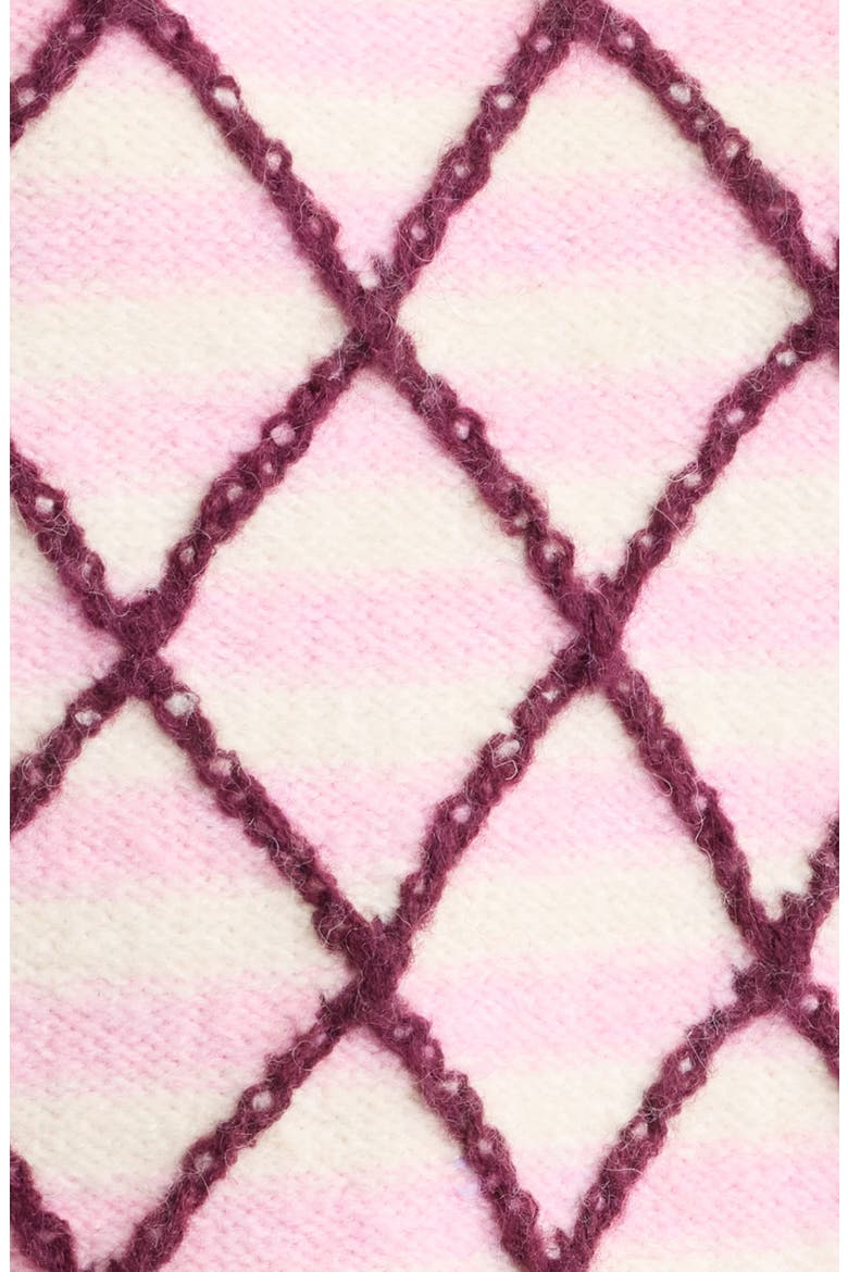 Stitch On Crewneck Sweater, Alternate, color, BORDEAUX