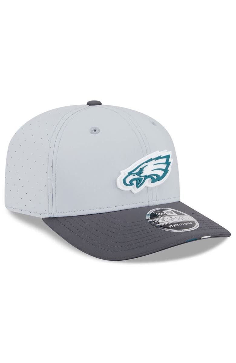 New Era Men's New Era Gray/Graphite Philadelphia Eagles 2025 NFL Training Camp 9SEVENTY Adjustable Hat, Alternate, color, Gray