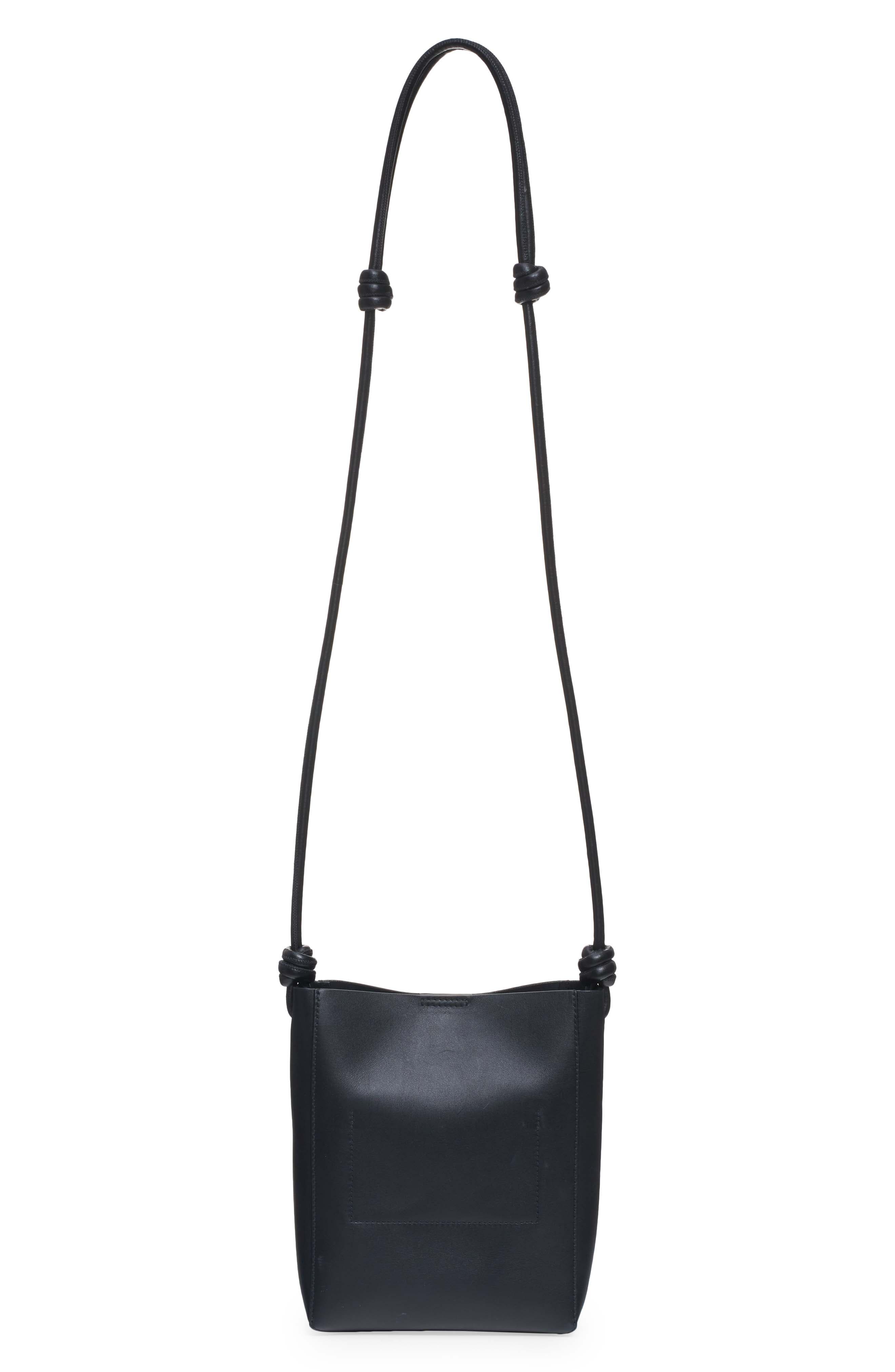 Jil Sander Giro Leather Crossbody Bag, Alternate, color, 