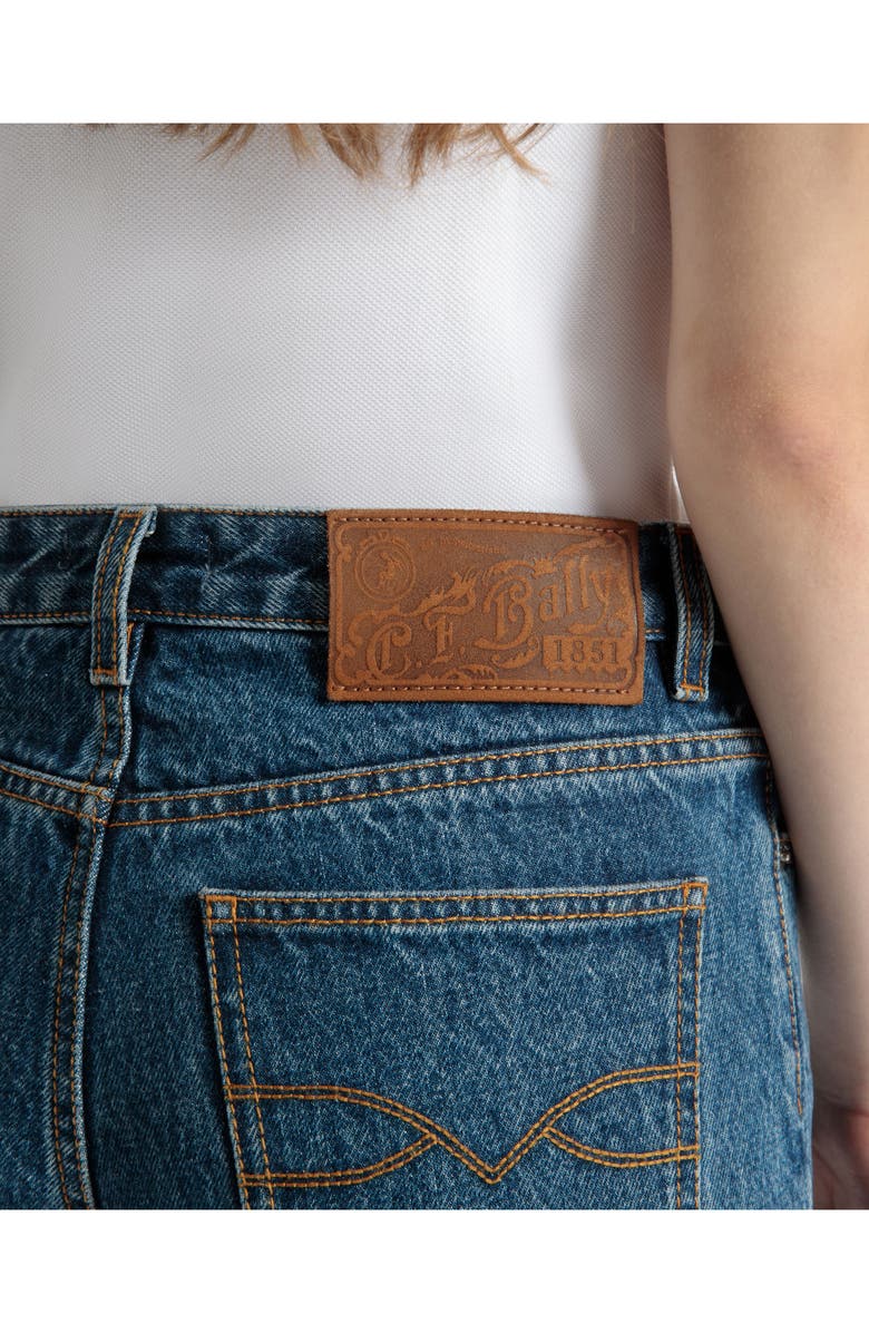 Bally Flared Denim Pants, Alternate, color, Blue