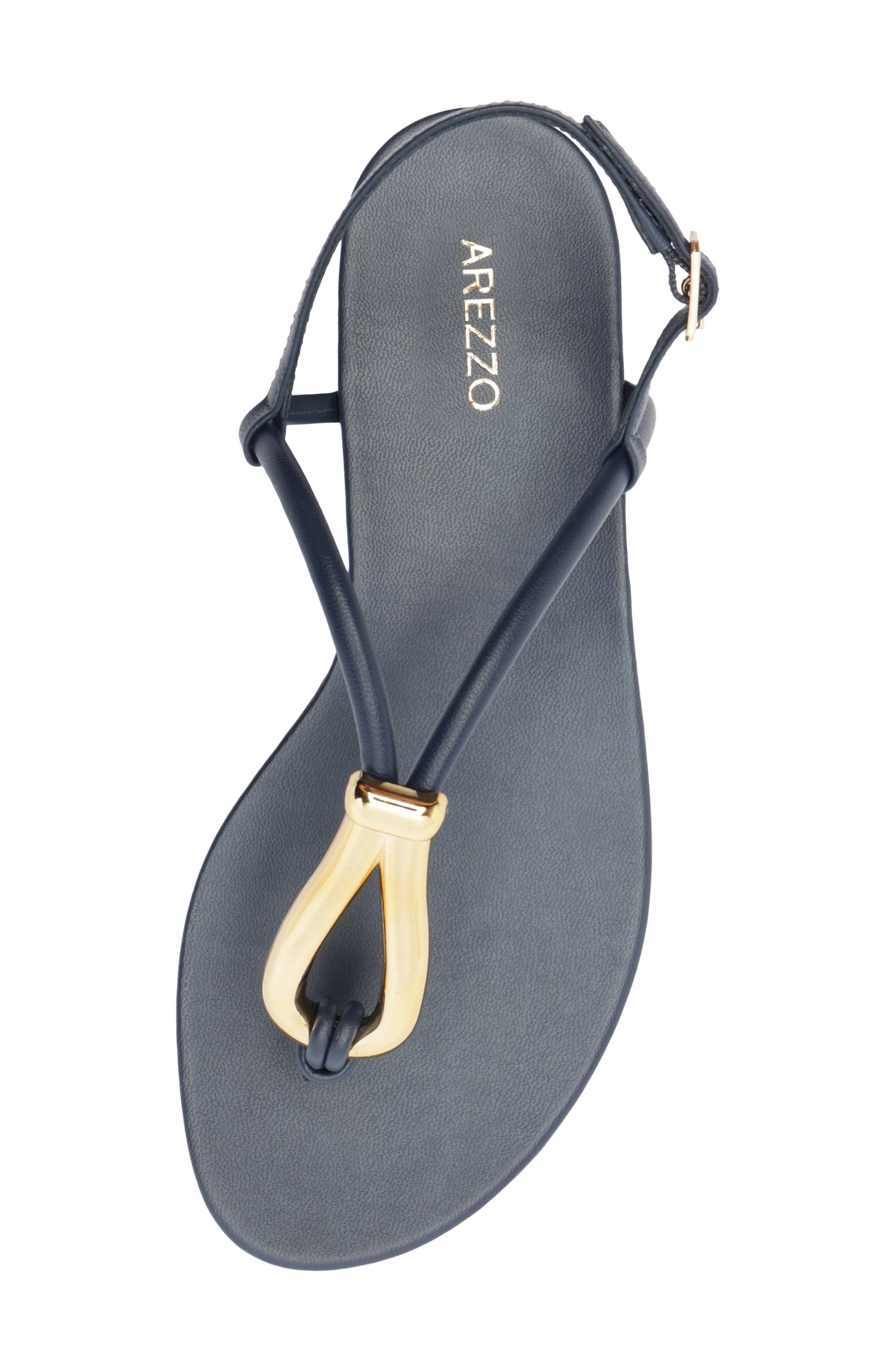 Arezzo Ramona Slingback Sandal, Alternate, color, Navy Nautical