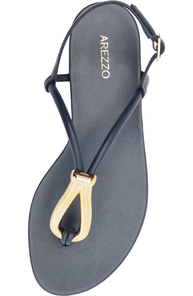 Arezzo Ramona Slingback Sandal, Alternate, color, Navy Nautical