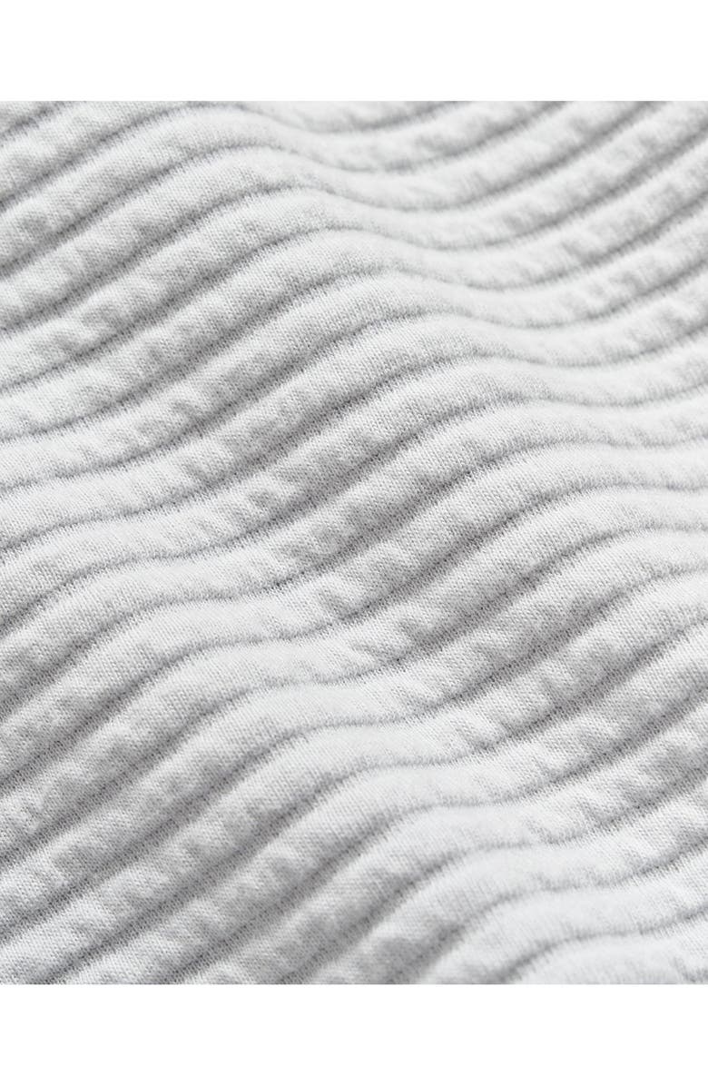 Billy Reid Quilted Half Zip Pullover, Alternate, color, Beach Blue