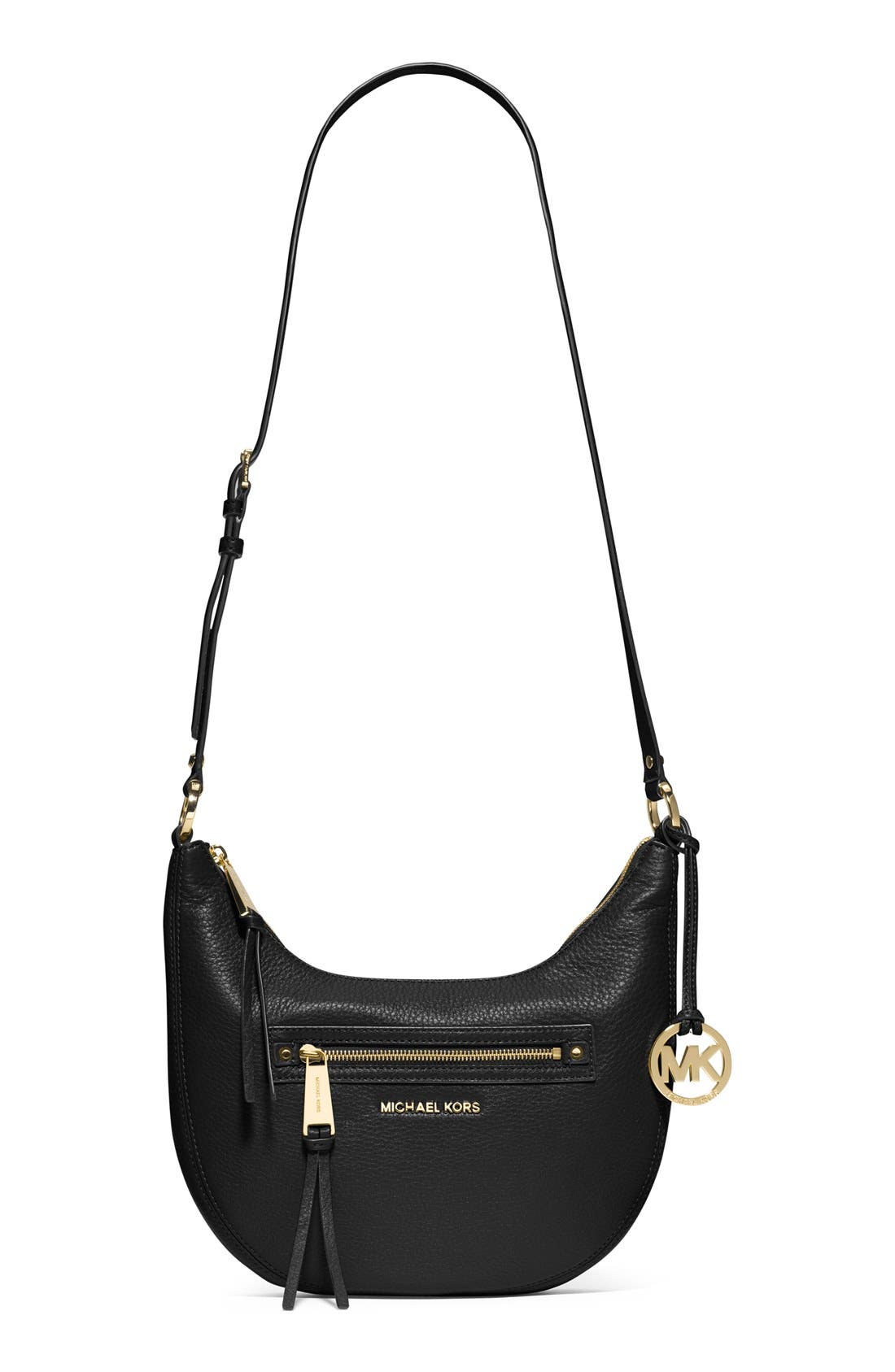 MICHAEL Michael Kors 'Medium Rhea' Zip Detail Shoulder Bag, Alternate, color, 