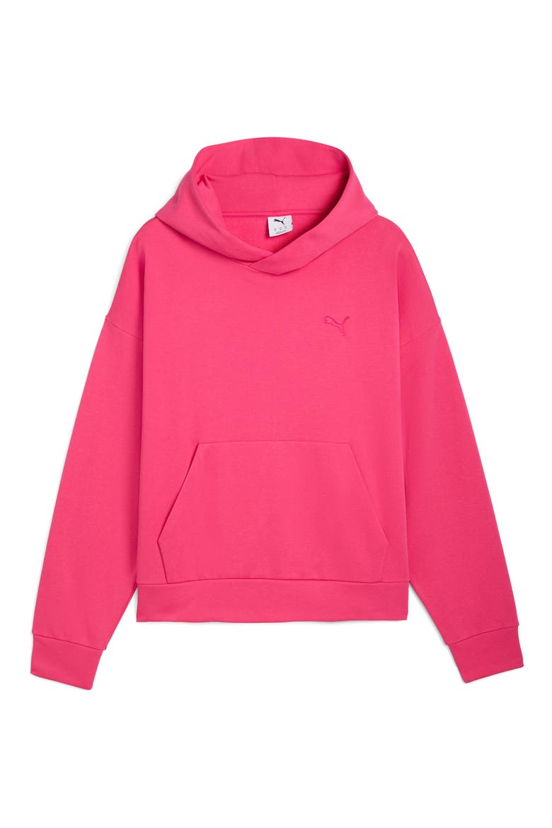 Boxy Essentials Hoodie, Alternate, color, PUMA PINK