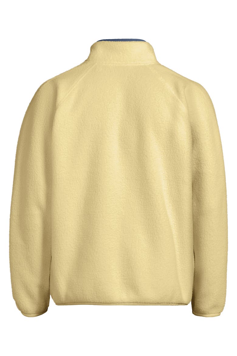 Unisex Snap Neck Fleece Pullover, Alternate, color, Pale Yellow
