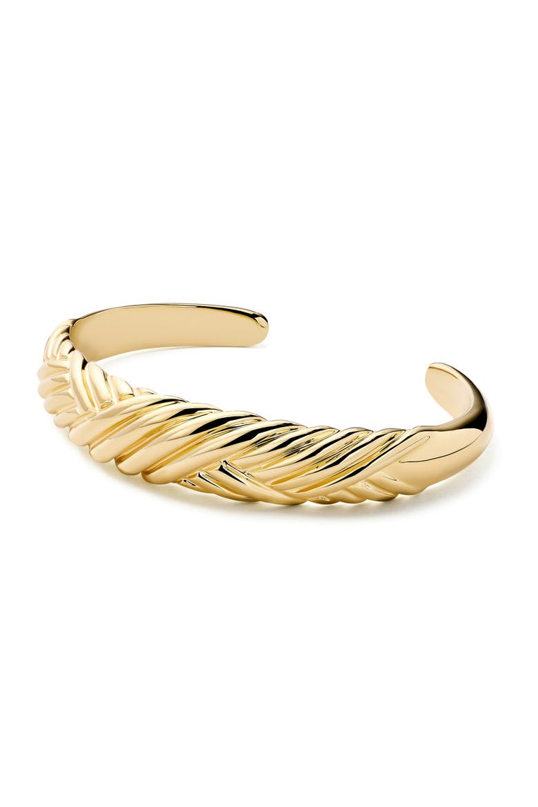 Gold Cuff Bracelet - Kamilla, Alternate, color, Gold
