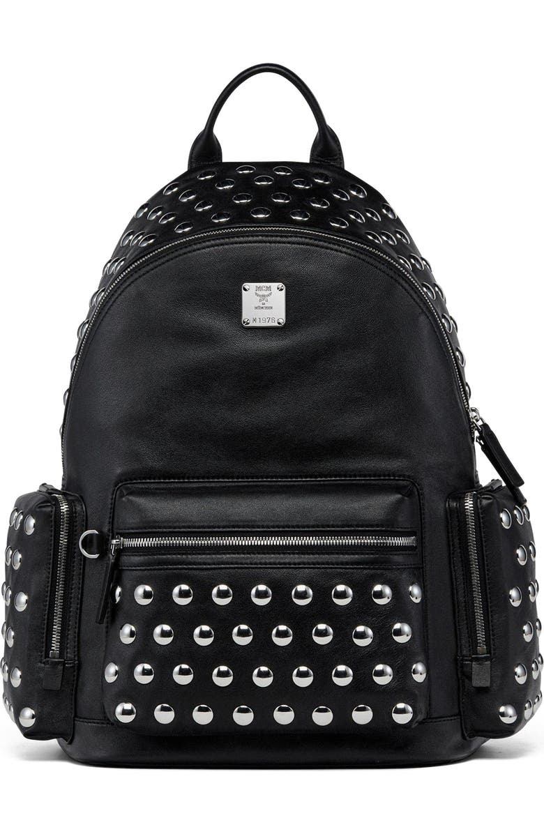 MCM Medium Stark Backpack in Galactic Gala Lamb Leather, Alternate, color,