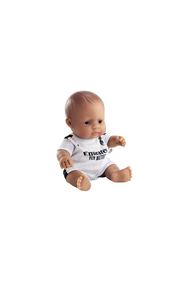 8 1/4 inch Baby Boy Doll with Real Madrid SoccerJersey, Main, color, Medium Skin