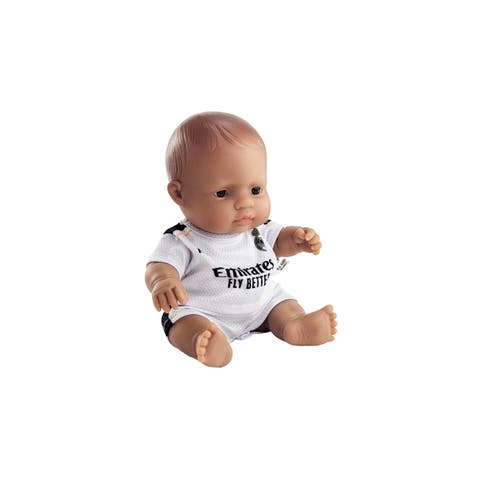 8 1/4 inch Baby Boy Doll with Real Madrid SoccerJersey