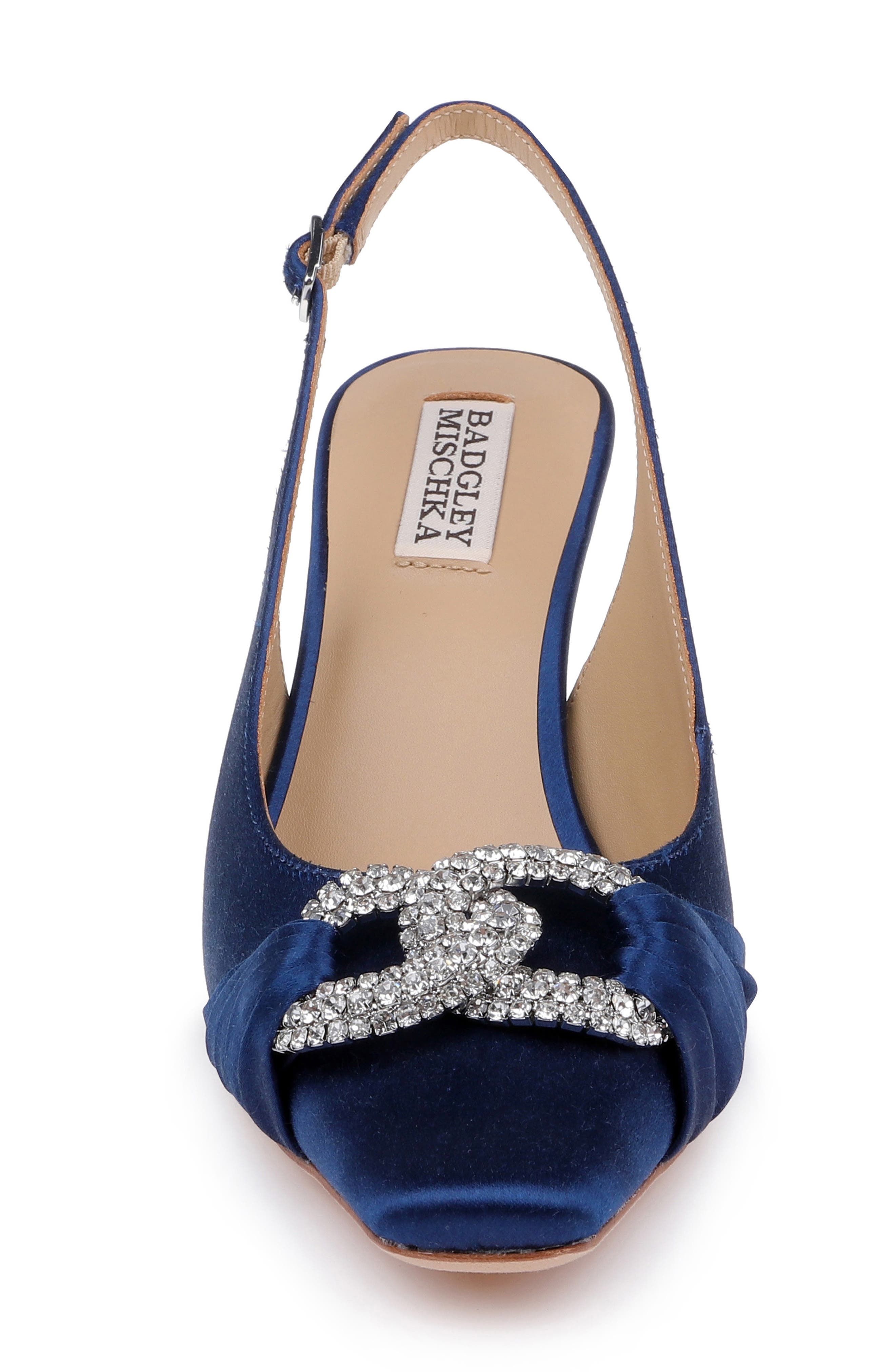 Ripley Slingback Pump, Alternate, color, NAVY SATIN