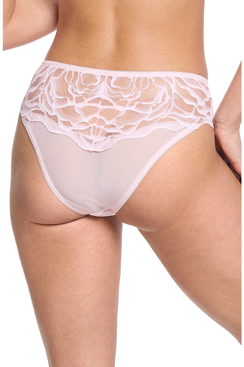 Mid Rise Lace Trim Panties, Alternate, color, VIE EN ROSE PINK