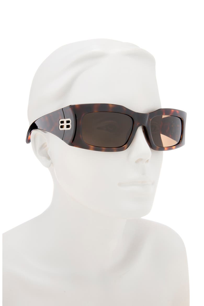 Rectangular Sunglasses, Alternate, color, HAVANA HAVANA BROWN