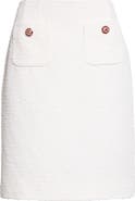 Dolce&Gabbana Jewel Button A-Line Rachel Tweed Skirt