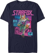The Super Mario Galaxy Movie Men's Fox McCloud Comic Book Panels Short Sleeve T-Shirt