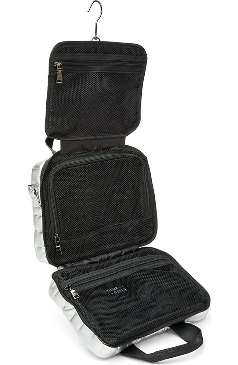 THINK ROYLN Stowaway Travel Bag, Alternate, color, Pearl Silver