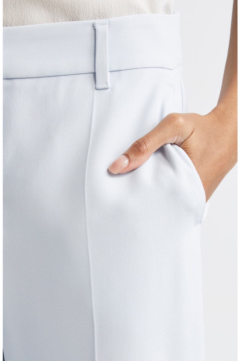 Cady Crepe Straight Leg Pants, Alternate, color, ZEN BLUE