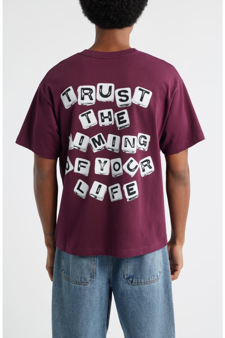 Dice Graphic T-Shirt, Alternate, color, MERLOT