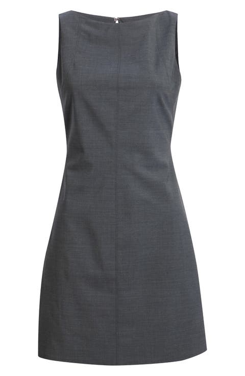 Bateau Neck Sheath Dress