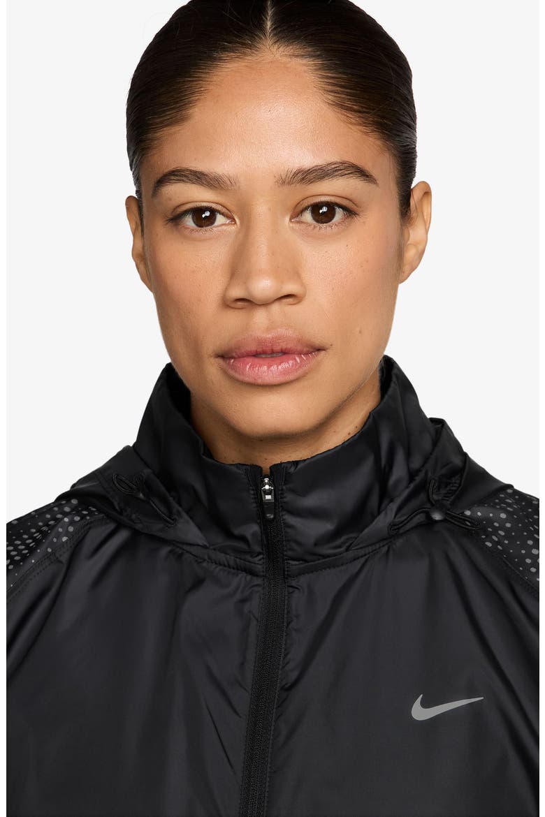 Tempo Flash Repel Running Jacket, Alternate, color, BLACK/ REFLECTIVE SILVER