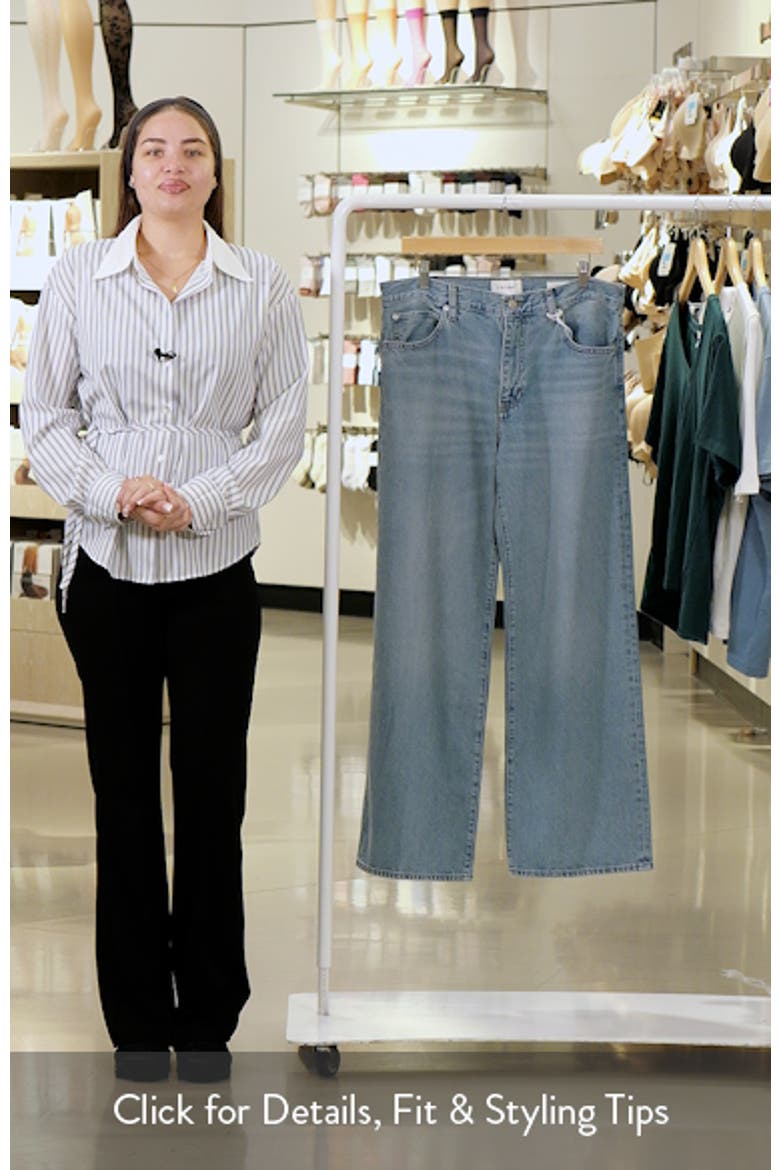 The Pixie Off Duty Stroll High Waist Relaxed Straight Leg Jeans video