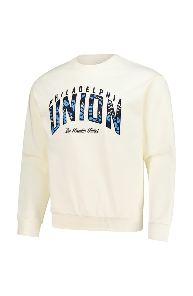 Live Breathe Futbol Unisex Live Breathe Futbol Cream Philadelphia Union Pullover Sweatshirt, Alternate, color, Cream
