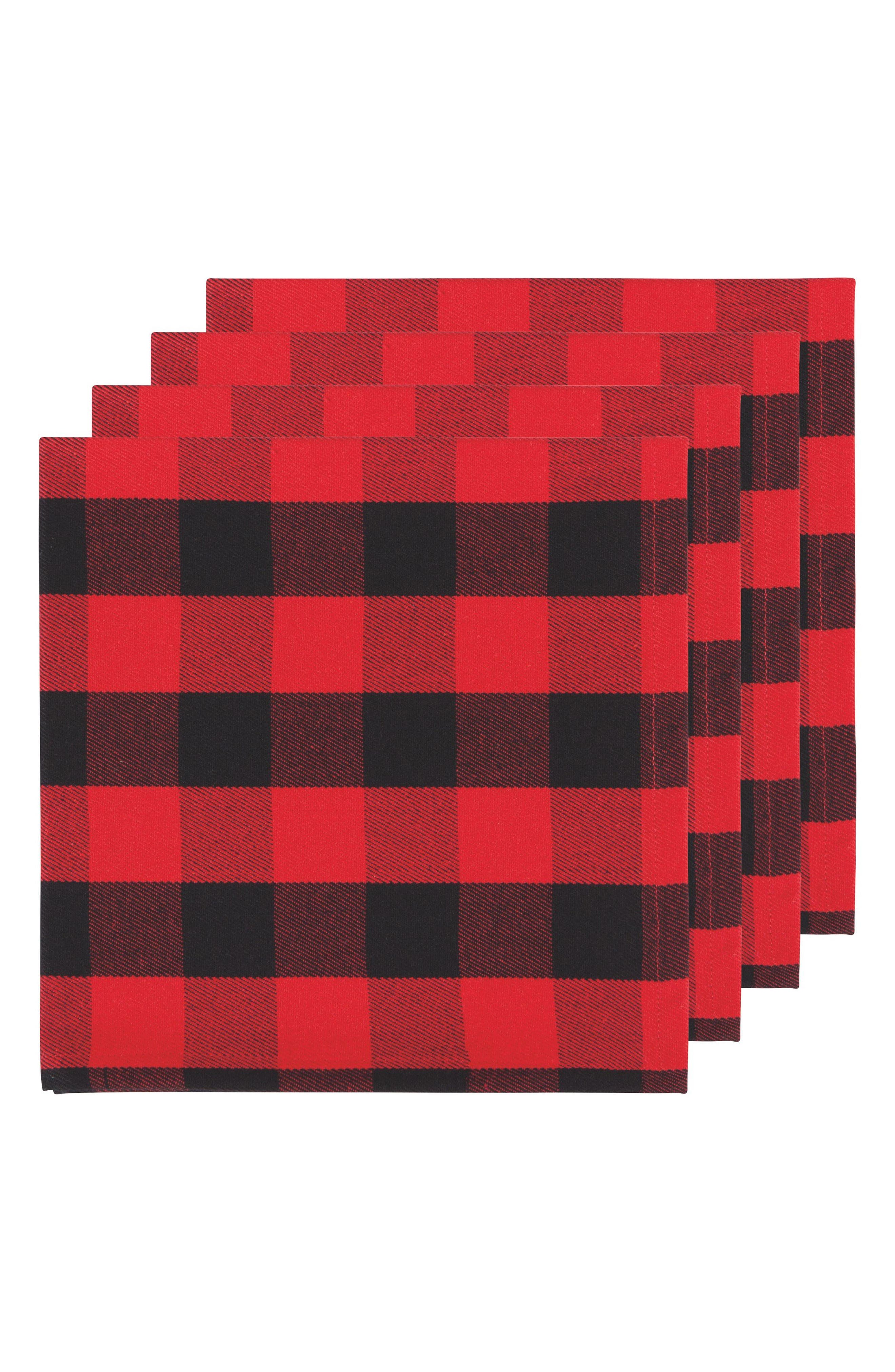 Set of 4 Buffalo Check Napkins
