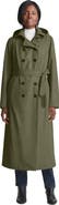 Jessica London Double Breasted Long Trench Raincoat
