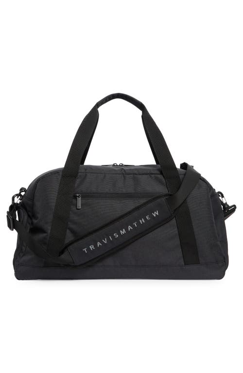 Travismathew Red Ocean Walk Duffle Bag In Black