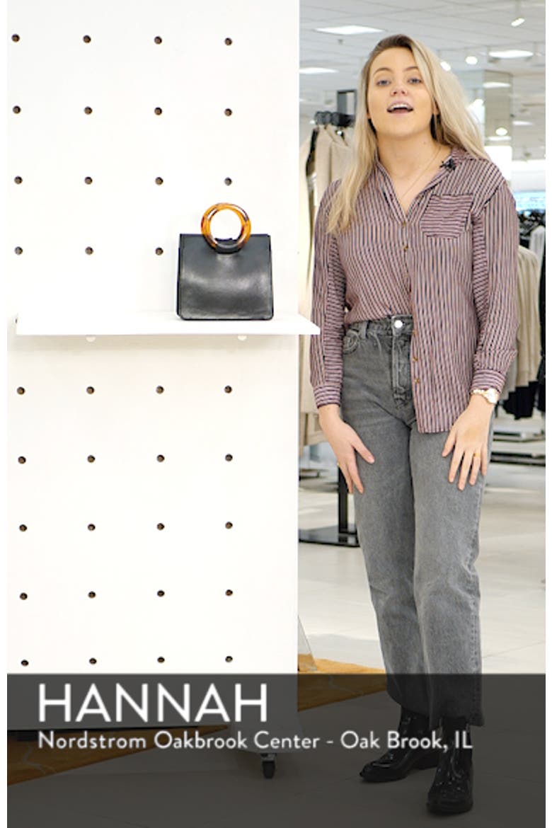 Mini Adele Faux Leather Top Handle Bag video