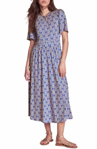 Boden Louisa Print Jersey Midi Dress
