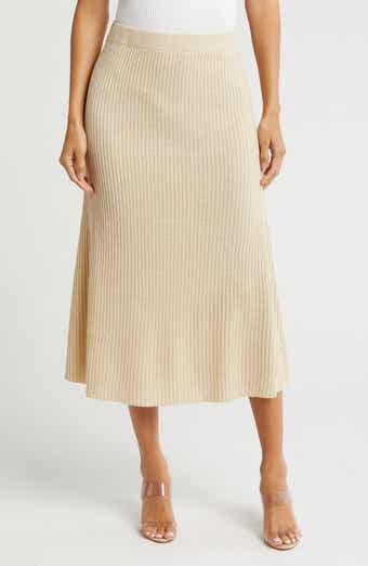 Gemma + Jane Ribbed A-Line Sweater Skirt