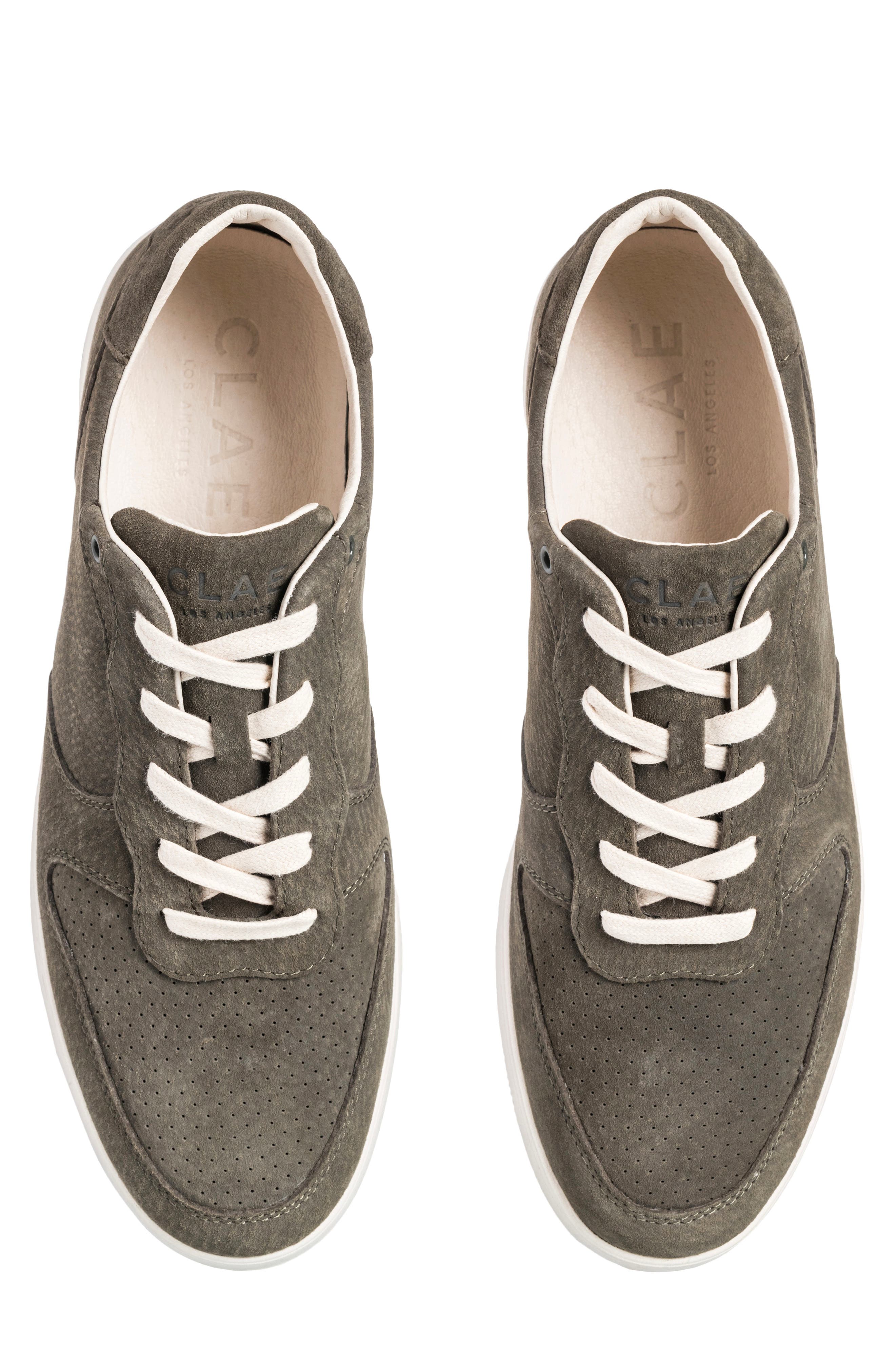 Malone Leather Sneaker, Alternate, color, OLIVE NIGHT