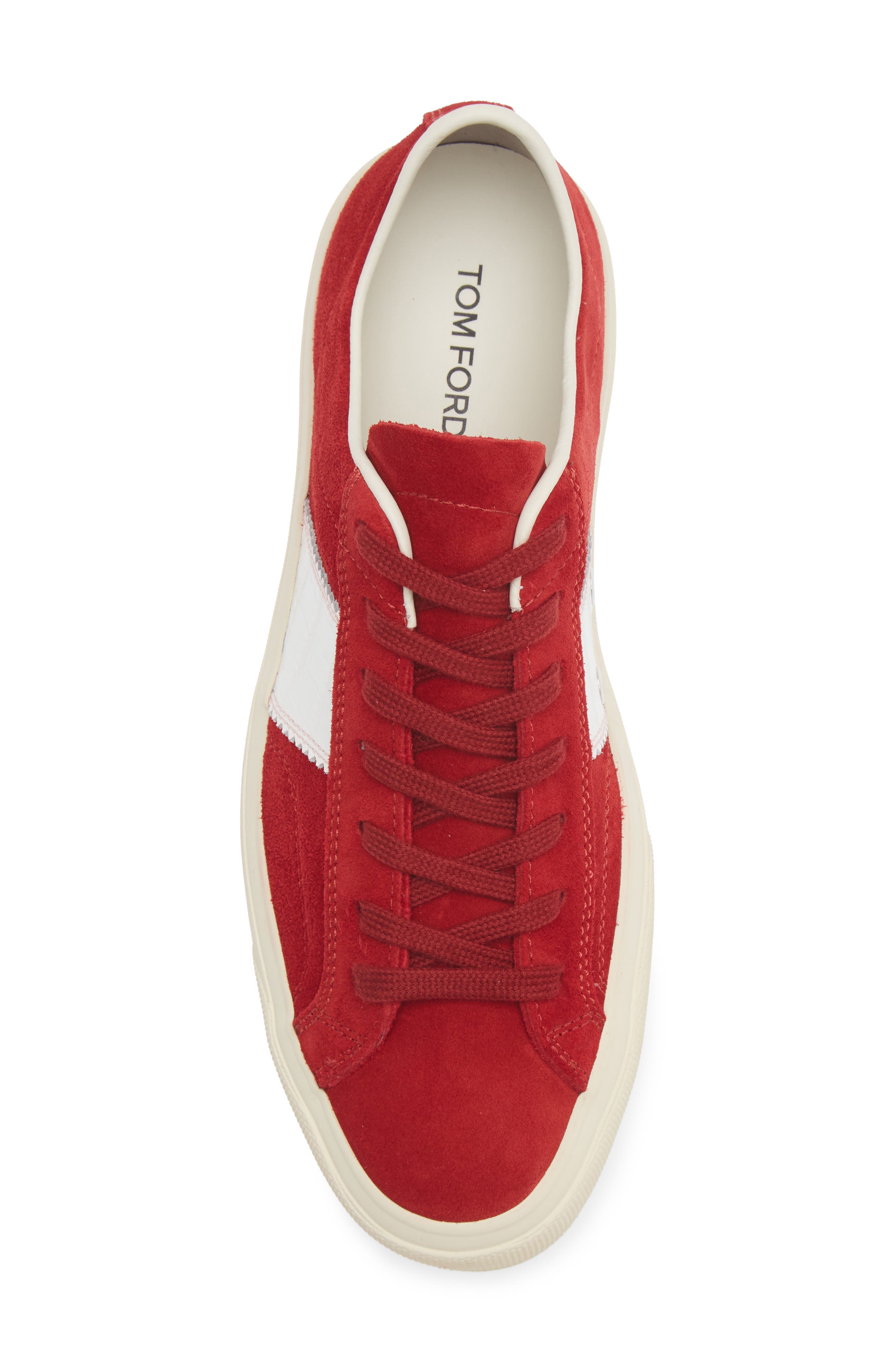 Cambridge Low Top Sneaker, Alternate, color, SCARLET/ CREAM