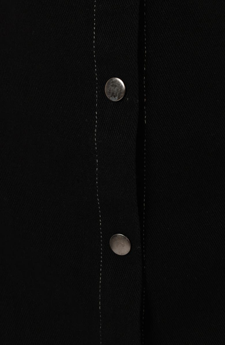 Petal & Pup Rev Denim Mini Shirtdress, Alternate, color, Black