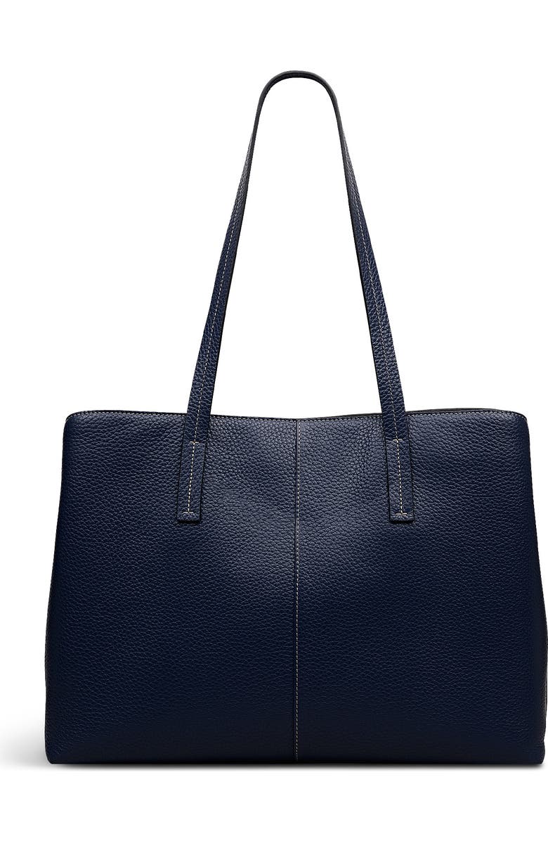 Radley Dukes Place Large Ziptop Workbag, Alternate, color, Naval