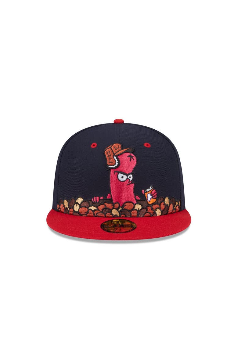 Men's New Era  Navy Portland Sea Dogs Theme Nights 59FIFTY Fitted Hat, Alternate, color, Navy