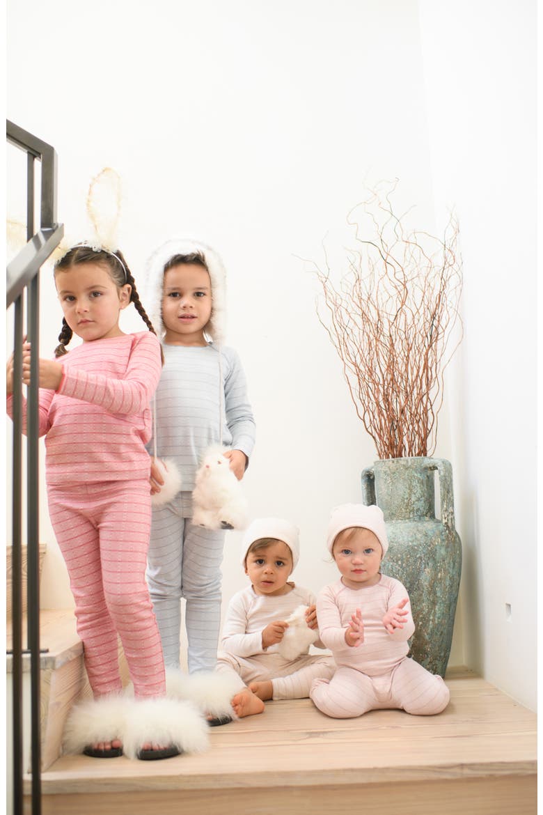 Raglan Sleeve Footie, Alternate, color, PALE PINK